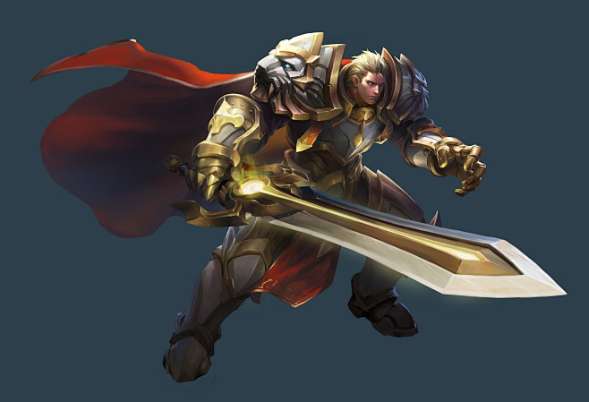 右上角点击高清图下载亚瑟150款王者荣耀高清原画psd源文件素材下载