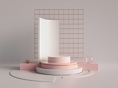 自然嗨的孩纸_采集到C4D素材 背景