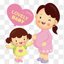 孕妇妈妈怀孕大肚子素材png手绘卡通72来自png搜索网pngsscom免费免