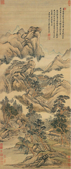 云集景附采集到E平面-水墨山水/工笔花鸟