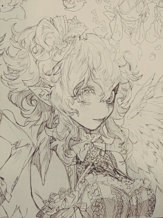 黒蔓采集到线稿