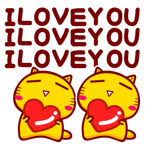 哈咪猫英文表情iloveyou