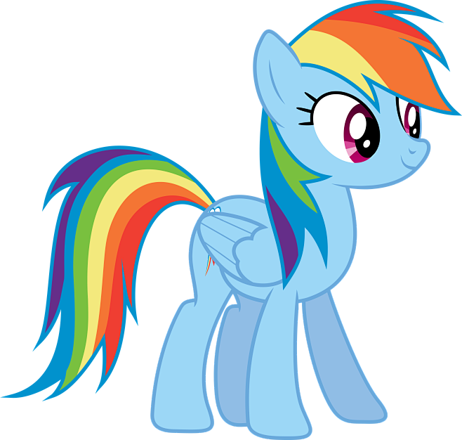 rainbow dash standin.