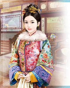 云深封面采集到清装美女