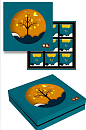 创意中秋月饼饼盒包装设计-众图网