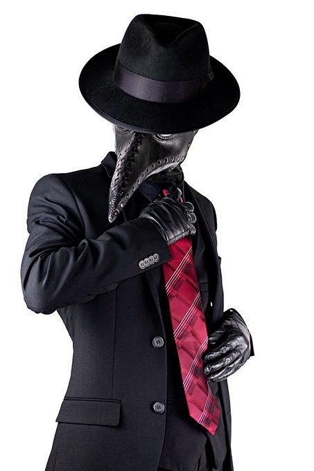 绘画参考西装控超酷的一组瘟疫医生t来自cg原画的x先生微博