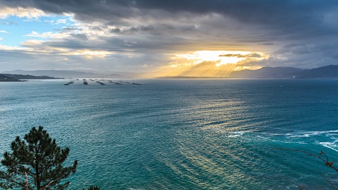 蔚藍海洋海水湛藍大海