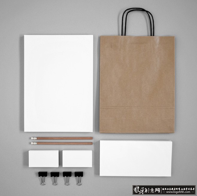 简洁vi贴图素材 简洁空白vi效果图 简洁logo贴图模板 时尚简洁标志贴