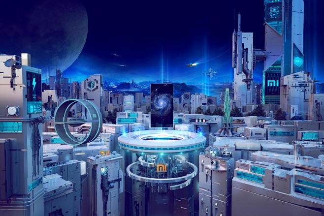 c4d渲染电商场景大促c4d首页c4d模型3d模型库城市模型科幻卡通模型