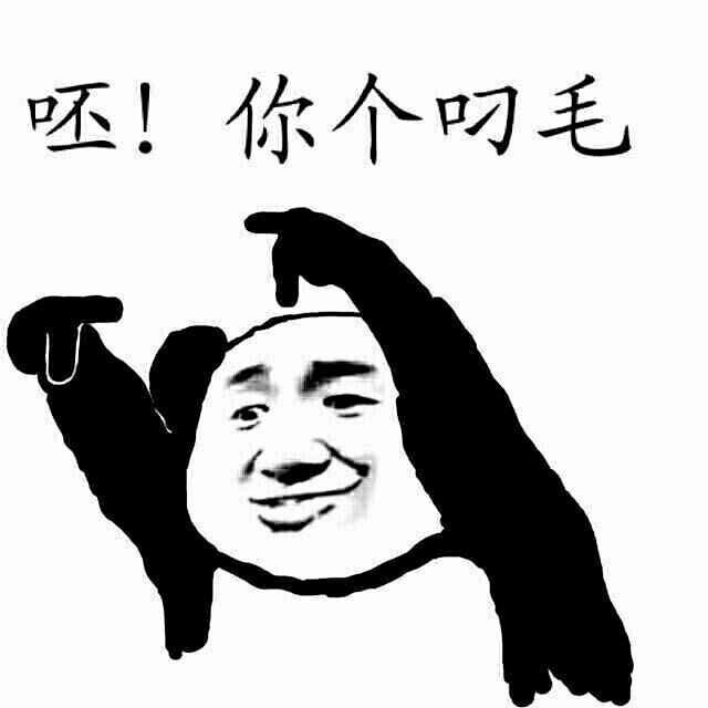 呸你屌个毛表情图片