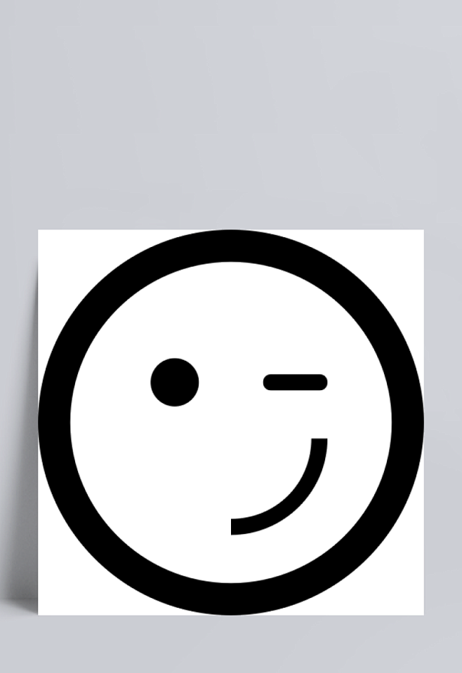 酷表情符号情感笑脸眨眼表情符号酷emoticon表情符号emotion情感