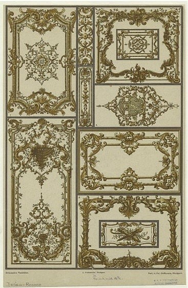 洛可可时期风格纹样