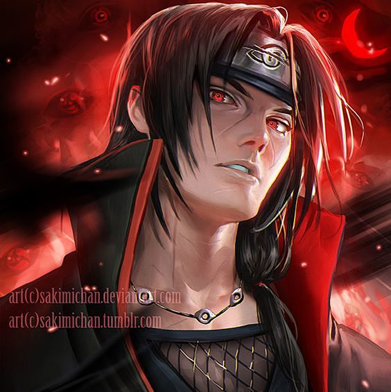 火影忍者宇智波鼬narutofanartbysakimichan
