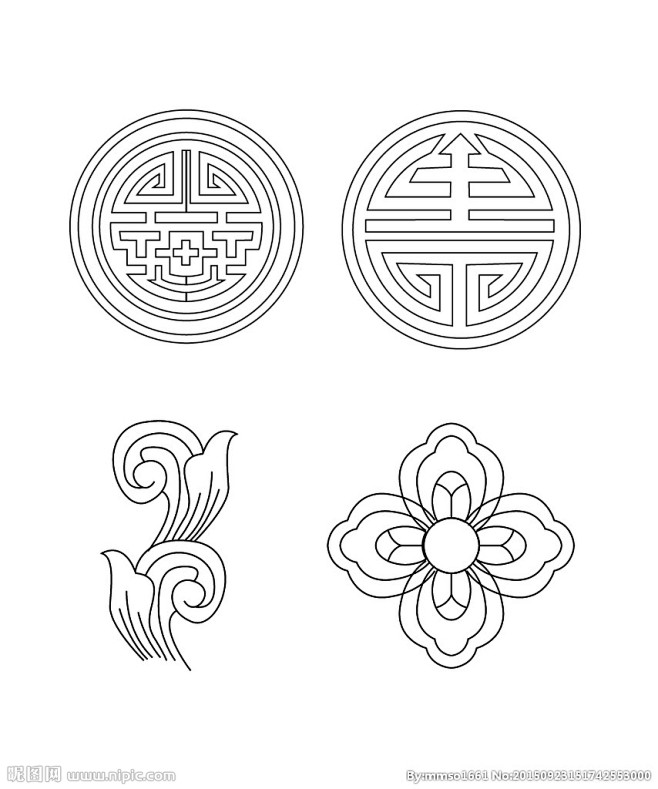 藏族花纹-花瓣网|陪你做生活的设计师 | 藏族元素风格二方连续花边