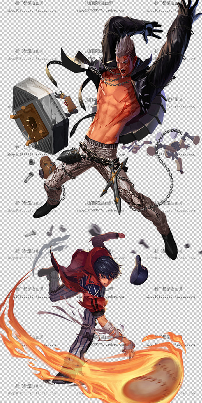 029最强军团素材插画cg原画头像半身像设定淘宝网