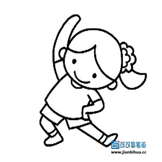 儿童简笔画 小孩