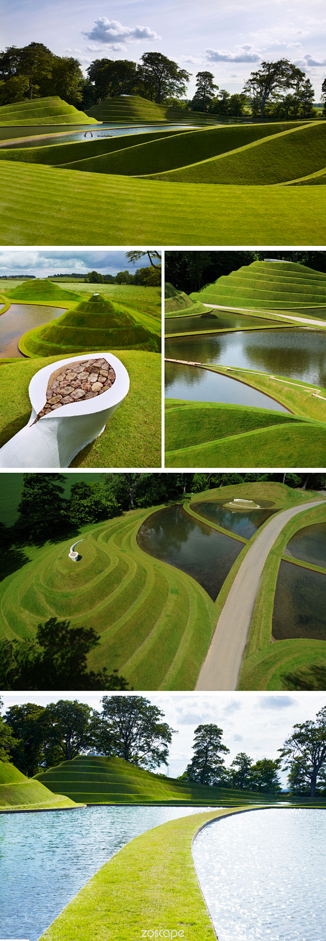 草坪zoscape草坪景观设计微地形设计景观意向图创意景观设计
