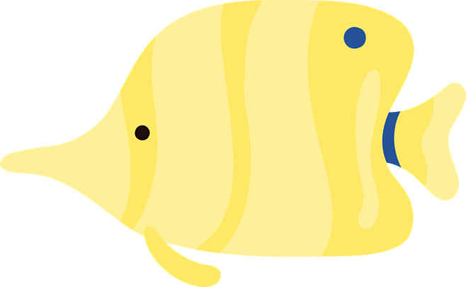 珊瑚鱼夏日卡通元素png免抠图