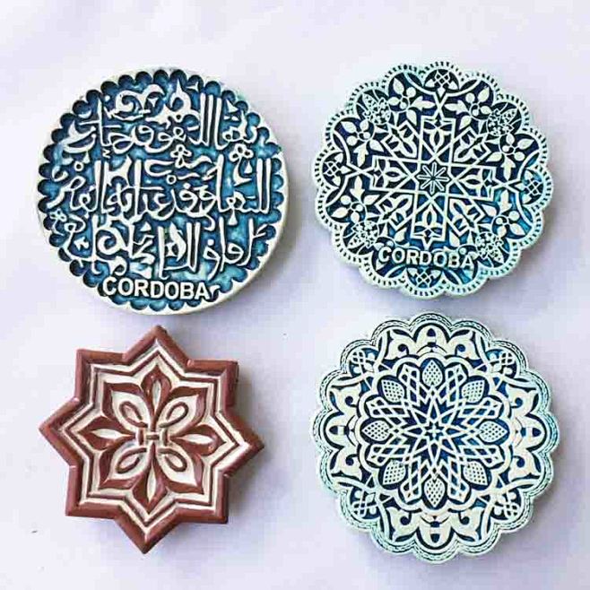 世界文化遗产西班牙科尔多瓦大清真寺装饰花纹磁贴冰箱贴伴手礼淘宝网