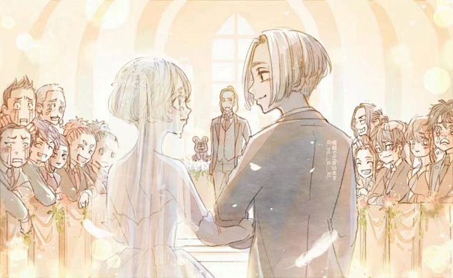 东京卍复仇者艾玛和龙坚结婚的婚礼现场