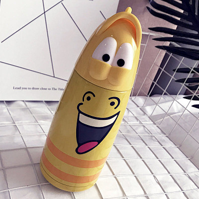 爆笑虫子保温杯男女学生可爱卡通不锈钢水杯韩国ins个性创意杯子淘宝