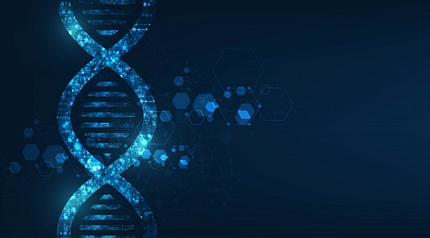 发光的dna编码结构背景