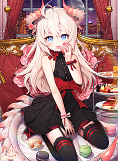 我家毛团怎么了~采集到二次元少女