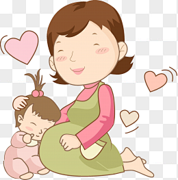孕妇妈妈怀孕大肚子素材png手绘卡通72来自png搜索网pngsscom免费免