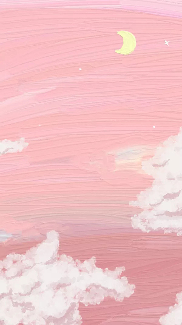 粉色油画质感壁纸