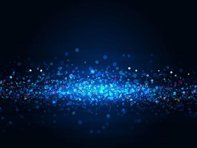 蓝色梦幻光斑星光背景高清图片