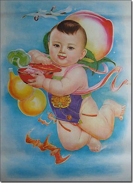 com 新中国年画上的可爱娃娃(四) 360doc.com