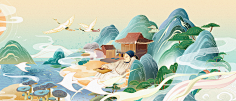 DT鱼鱼采集到国潮插画
