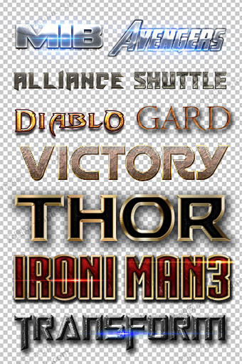 哥特式电影特效字