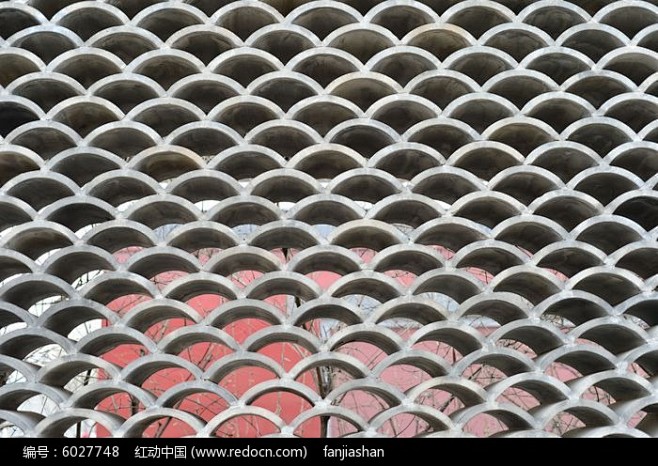 瓦片墙花纹图片