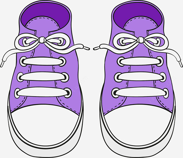 紫色卡通鞋子高清素材儿童鞋子卡通鞋可爱鞋子女士鞋子女鞋男性鞋子