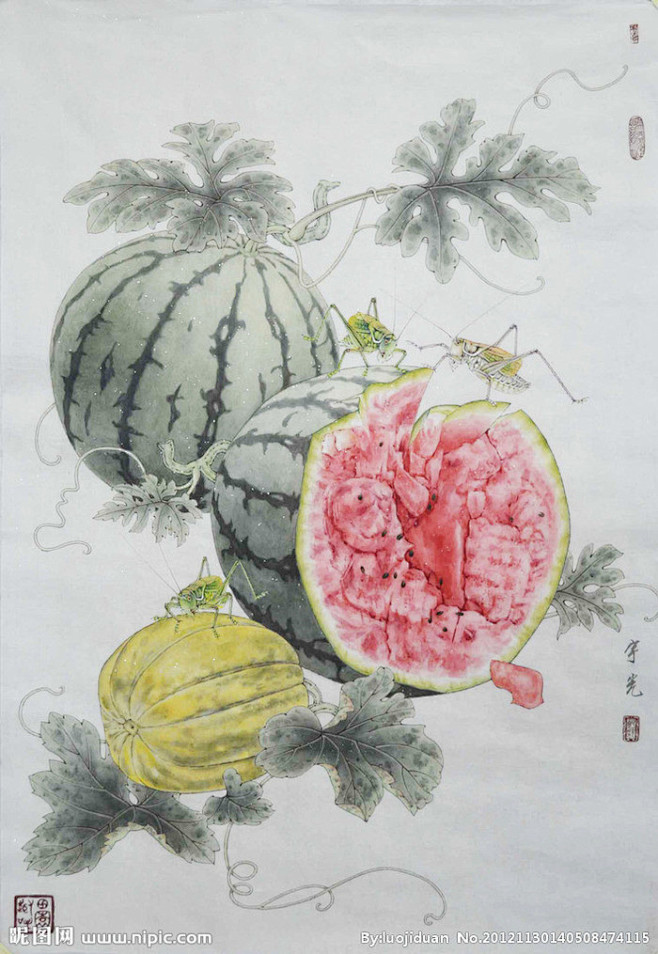 绘画西瓜