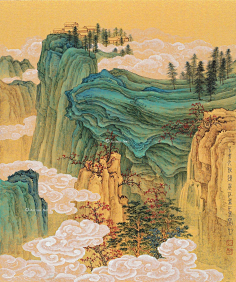 工笔山水/建筑-花瓣网|陪你做生活的设计师 | 任重人物画作欣赏