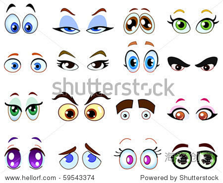cartoon eye set
