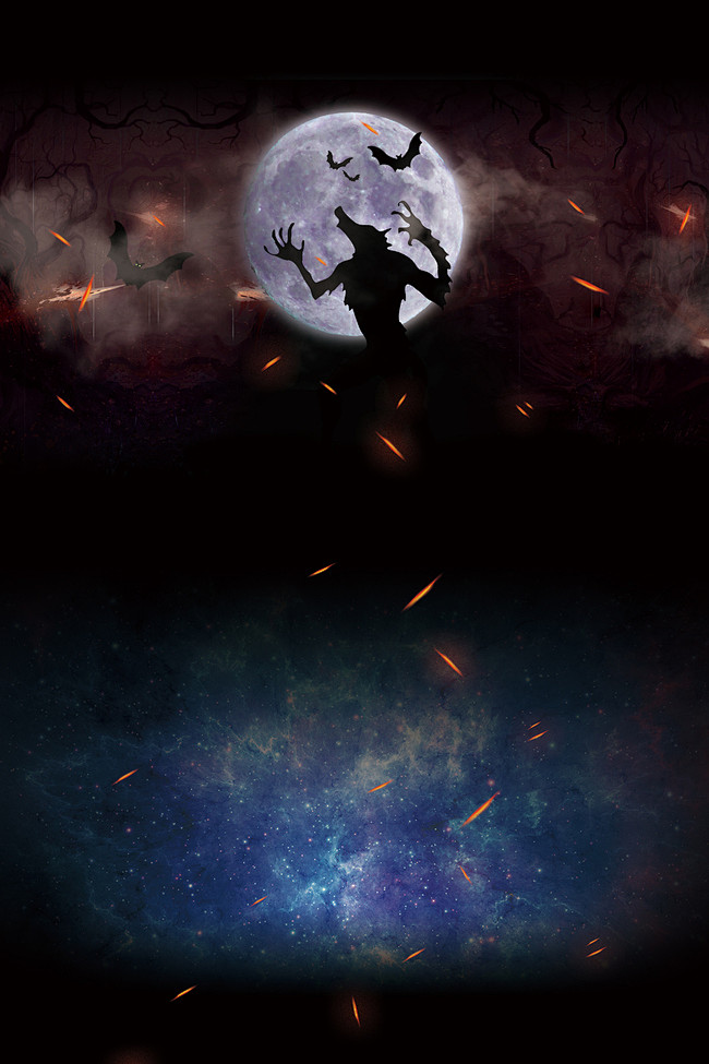 狼人杀桌游海报背景