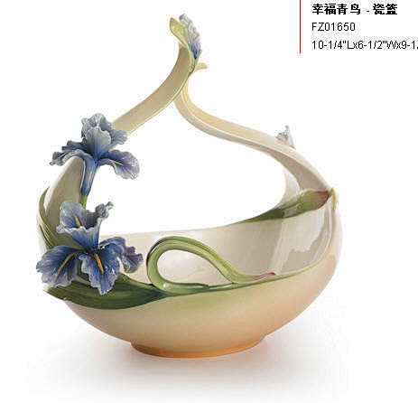 法蓝瓷,花一般典雅精美瓷器