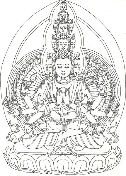 ◣阿弥陀佛◥一些白描佛像图想画的同修看过来看图地藏王吧百度贴吧