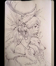 一半の歌采集到手绘插画