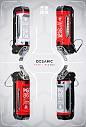 Incendiary Plasma Grenade Concept - Oceanic, Alex Senechal : The third grenade concept I did for Oceanic, It's a plasma grenade, I wanted to make make it stand out in shape and form factor from the other grenades while keeping it simple.  The client wante
