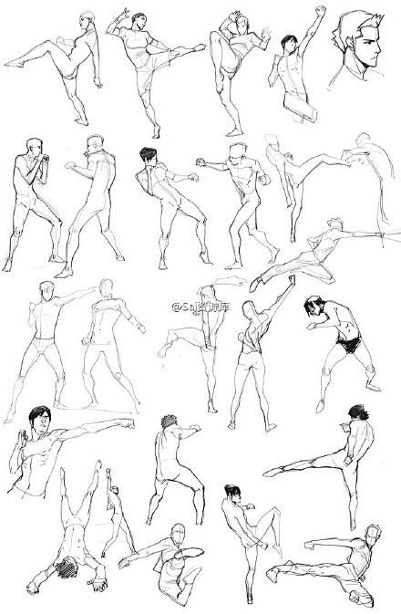 sai资源库动漫人物双人对打武术动作集合拳刀枪棍棒耍的有模有样值得