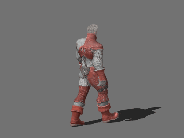 超帅tera霸气战士走路动作作品欣赏cg作品展示与鉴赏maya动画资源网