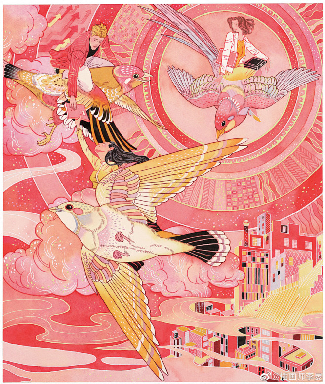 插画师李旻的微博微博