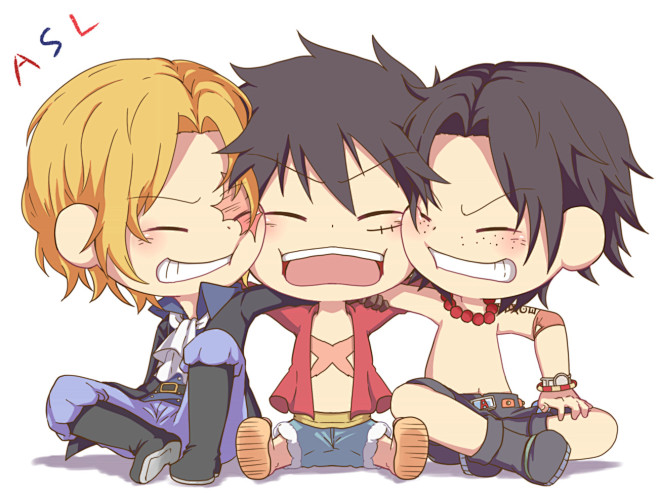 艾斯x萨博x路飞