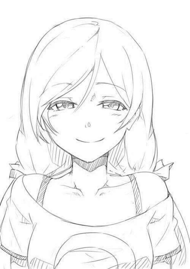 动漫二次元同人lovelive东条希素描