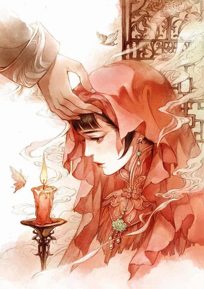 动漫古风戏子半面妆漫画封面古风唯美古风花妖动漫花妖唯美古风图片