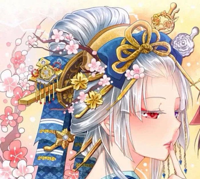 和风日本花魁歌姬舞姬头像闺蜜